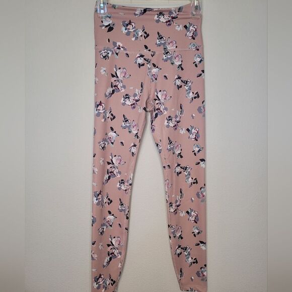 Beyond Yoga Pants - Beyond Yoga Floral Pink Leggings Size Small